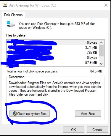 How do I run disk cleanup for system files on C Drive in the Powershell ...