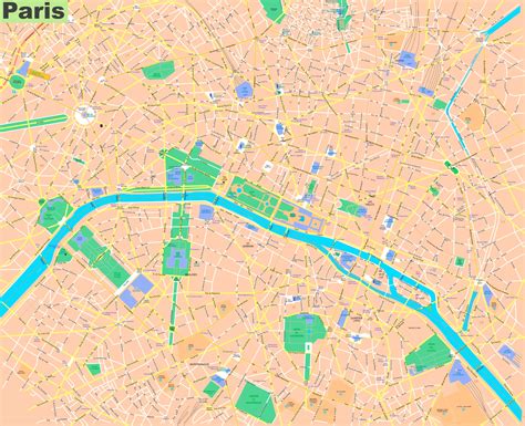 Street Map Of Paris