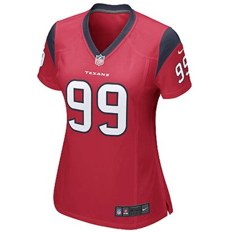 Women's Houston Texans JJ Watt Nike Red Game Jersey - NFLShop.com