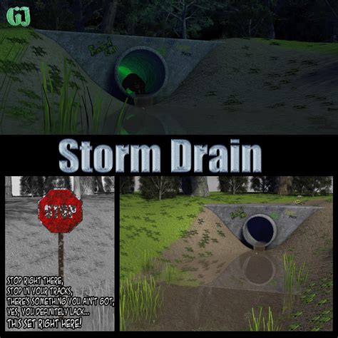 Storm Drain for Daz Studio 3D Models genejoke