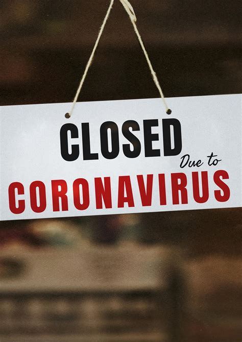 Shop closed sign due to the coronavirus | Free Photo - rawpixel