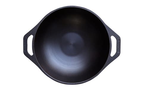 Kadai 10" - Premium Cast Iron by Dynamic Cookwares - Cast Iron ...