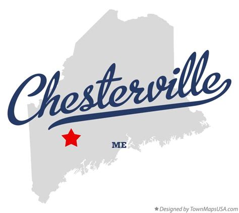 Map of Chesterville, ME, Maine