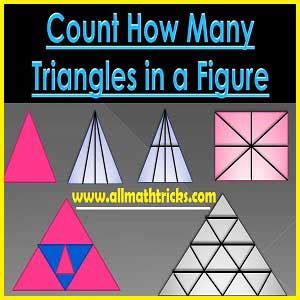 Find the Number of triangles in the given fig |Count the number of triangles