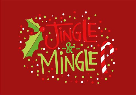 Jingle Mingle Holiday Lettering 133368 Vector Art at Vecteezy