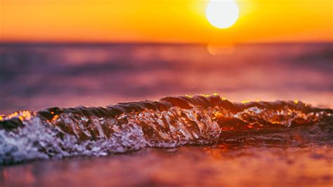 2048x1152 Wave Sunset 2048x1152 Resolution HD 4k Wallpapers, Images, Backgrounds, Photos and ...