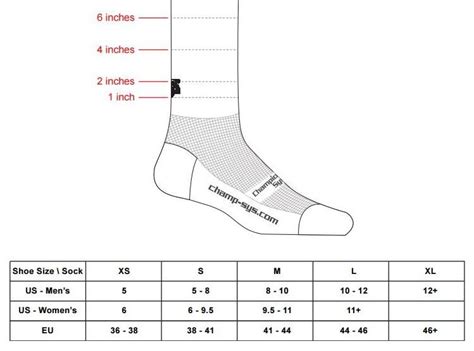 Adidas Women's Sock Size Chart