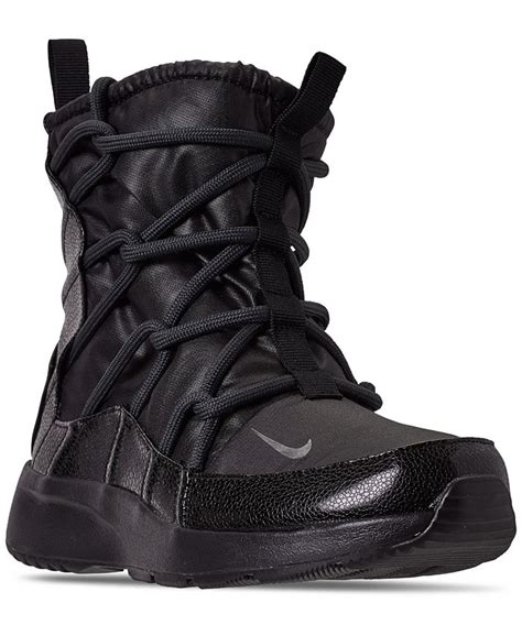 Nike Women's Tanjun High Rise High Top Sneaker Boots from Finish Line ...