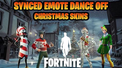 FORTNITE CHRISTMAS SKINS DANCE TO TIKTOK & ICON EMOTES!!! - YouTube