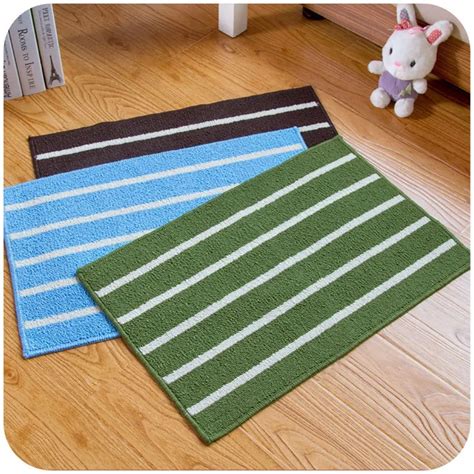 Stripe Plain Mat Soft Feet Memory Foam Bath Bathroom Bedroom Floor Shower Mat Non slip Floor ...