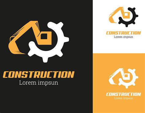 Construction Equipment Rental Logo on Behance