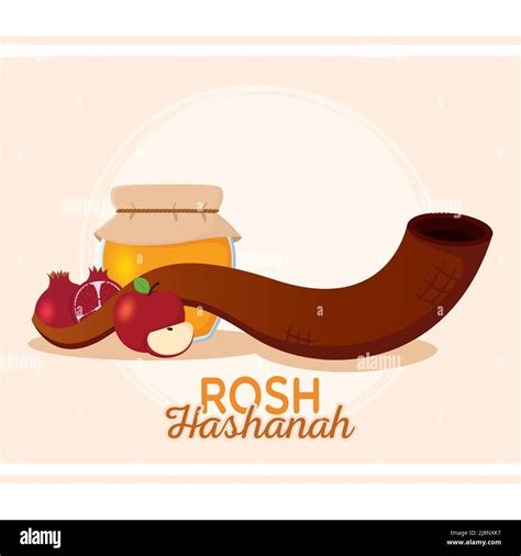 Isolated symbols rosh hashanah vector illustration Stock Vector Image ...