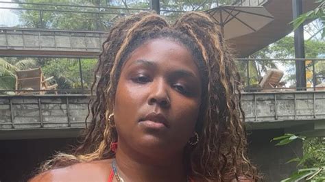 Lizzo reveals real body in tiny red bikini as fans praise singer's ...