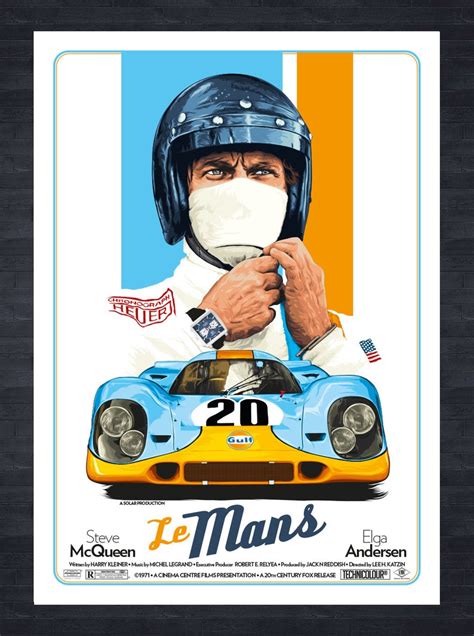 STEVE MCQUEEN Le Mans fictional movie poster | Etsy