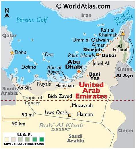 The United Arab Emirates Maps & Facts in 2021 | United arab emirates ...