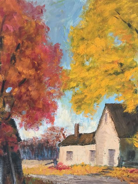 Fall Scene Painting - Etsy