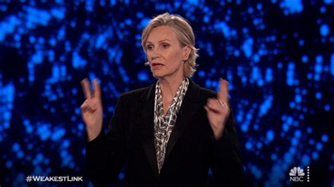 Jane Lynch You Are The Weakest Link GIF by NBC - Find & Share on GIPHY