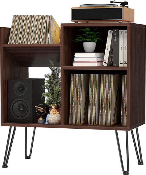 Buy Record Player Stand, Turntable Stand with Record Storage, Vinyl Record Storage Cabinet with ...