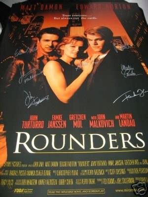 ROUNDERS Cast Signed/Autographed Movie Poster | #16503941