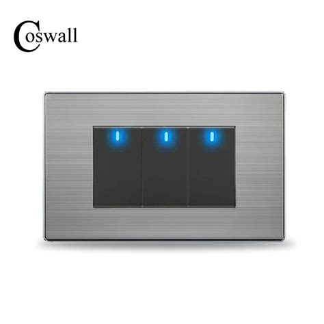 Aliexpress.com : Buy COSWALL US Standard 3 Gang 2 Way Light Switch With LED Indicator On / Off ...