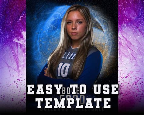 Volleyball Banner Template - Etsy