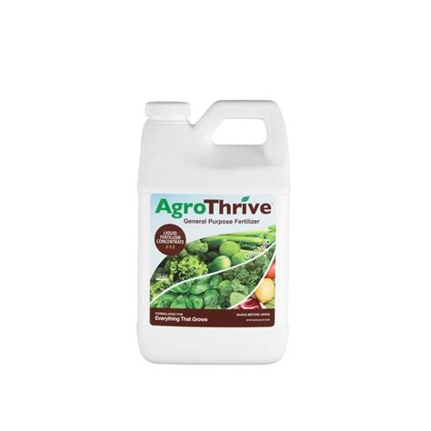 AgroThrive Half Gallon General Purpose Organic Liquid Fertilizer at Lowes.com