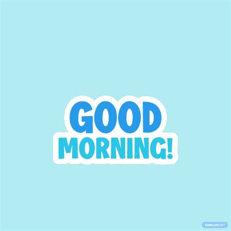 Animated Good Morning Sticker in GIF - Download | Template.net