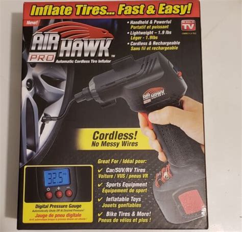 Air Hawk Pro AHP-MC6/2 Portable Tire Inflator Air Compressor Set with Battery | eBay