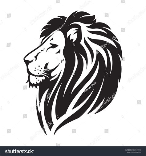 Lion Head Vector Stock Vector (Royalty Free) 1052579576 | Shutterstock