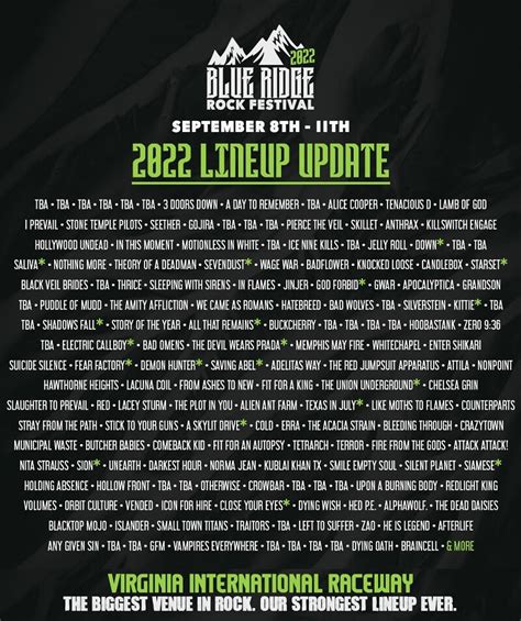 Cheap Blue Ridge Rock Festival Tickets 2022 | Lineup, Discount Coupon ...