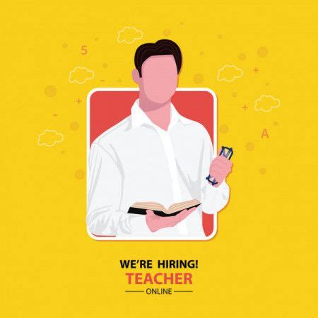 Hiring Teacher Vectors - Download 5 Royalty-Free Graphics - Hello Vector