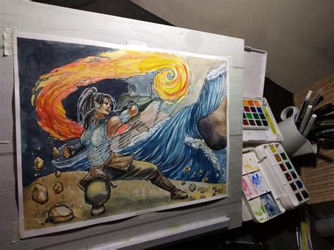 Watercolor Painting of Avatar Korra | Arts And OCs Amino