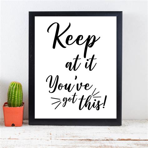 Work Quote Motivational Quotes Positive Quotes Office Wall - Etsy