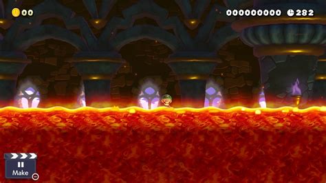 I found a setup to walk on lava in Mario Maker 2 : r/MarioMaker