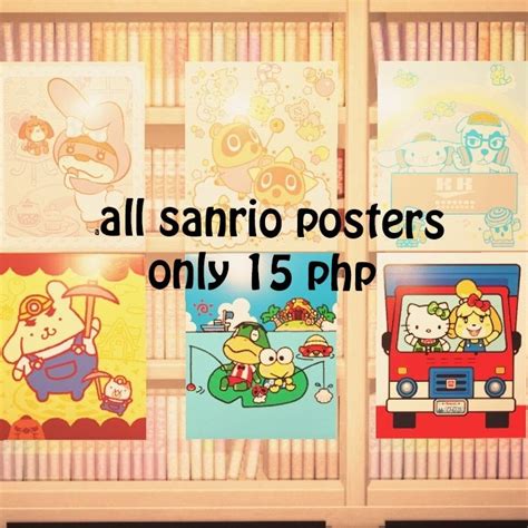 Sanrio posters - Animal Crossing, Video Gaming, Video Game Consoles, Others on Carousell
