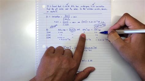 Percent Ionization - Example 1 - YouTube