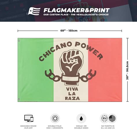 Chicano flag (Gabriel Carrillo) (Hidden) – Flagmaker & Print