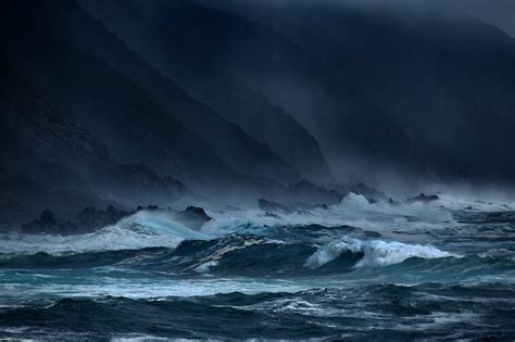 Wallpaper sea, waves, storms, rocks, sea, waves, storm, rocks, dark ...