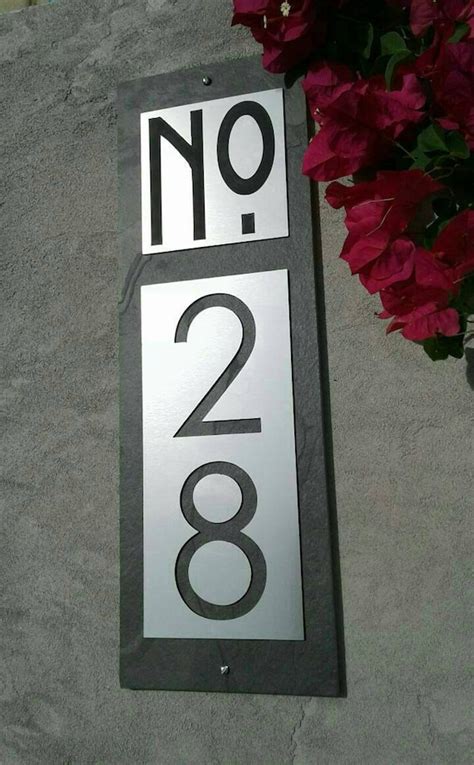 Mid Century Modern HOUSE NUMBERS Customized Home Address | Etsy