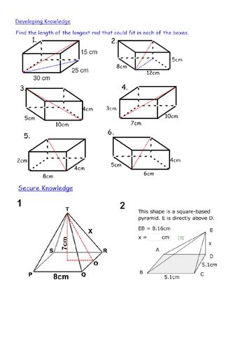 Pythagoras in 3D | Teaching Resources