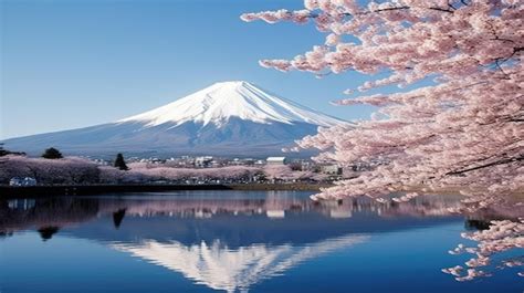 Premium AI Image | mount fuji japan landscape