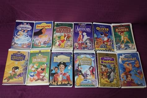 Disney Masterpiece VHS Entire Collection-originalsrare Lot the Lion King, Little Mermaid, Robin ...