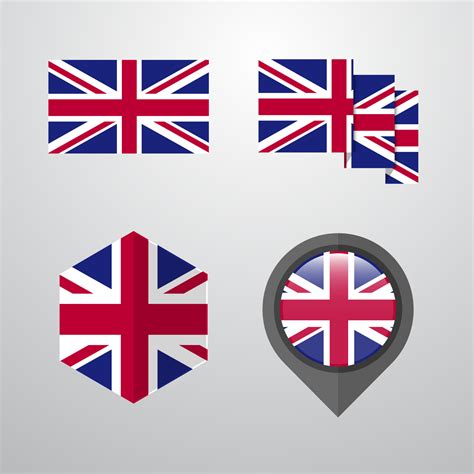 United Kingdom flag design set vector 14021887 Vector Art at Vecteezy