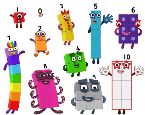 Numberblocks 1-10 Coloring Pages - George Mitchell's Coloring Pages