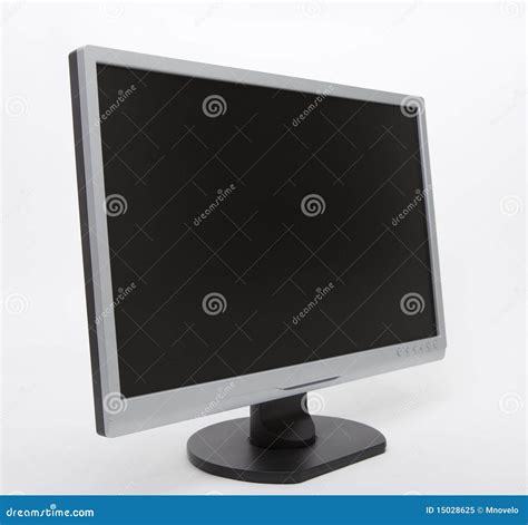 Silver Grey Monitor Royalty Free Stock Photo - Image: 15028625