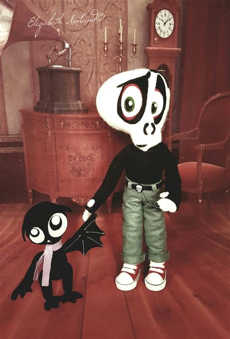 SKULL BOY 29cm (12in) free standing Gloomsville doll Ruby Gloom's friend | Ruby gloom, Lace ...