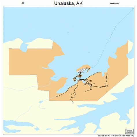 Unalaska Alaska Street Map 0280770