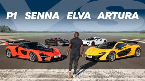 Video: McLaren P1 vs Senna vs Elva vs Artura | AutoTrader