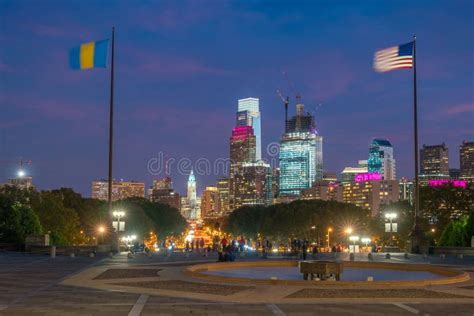 Beautiful Philadelphia Skyline at Sunset Stock Photo - Image of american, landmark: 80438674