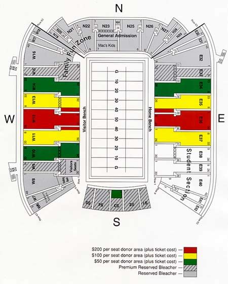 Ut Football Stadium Seating Map | Elcho Table